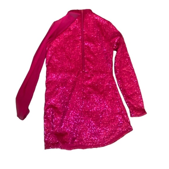 Weismann Me Against The Music Sequin Red Pink Dance Jazz Competition Costume - Picture 8 of 9